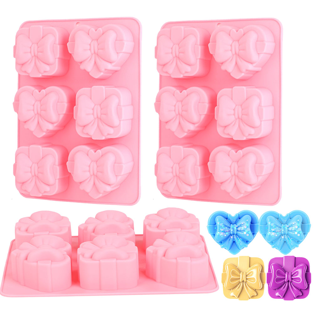 Candle Making Factory - Square Heart Shape Silicone Mold 6