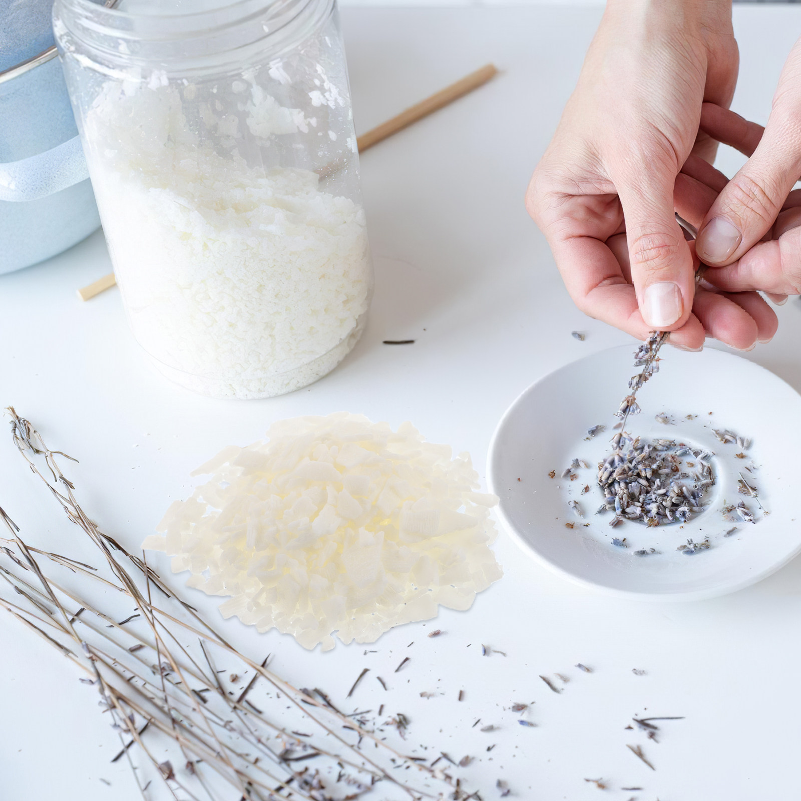 Candle Making Material - Soybean Wax Flakes Natural 100G DIY