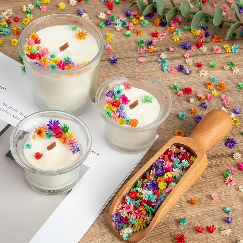Candle Making Material - Mixed Colorful Flower for Wax Molding,