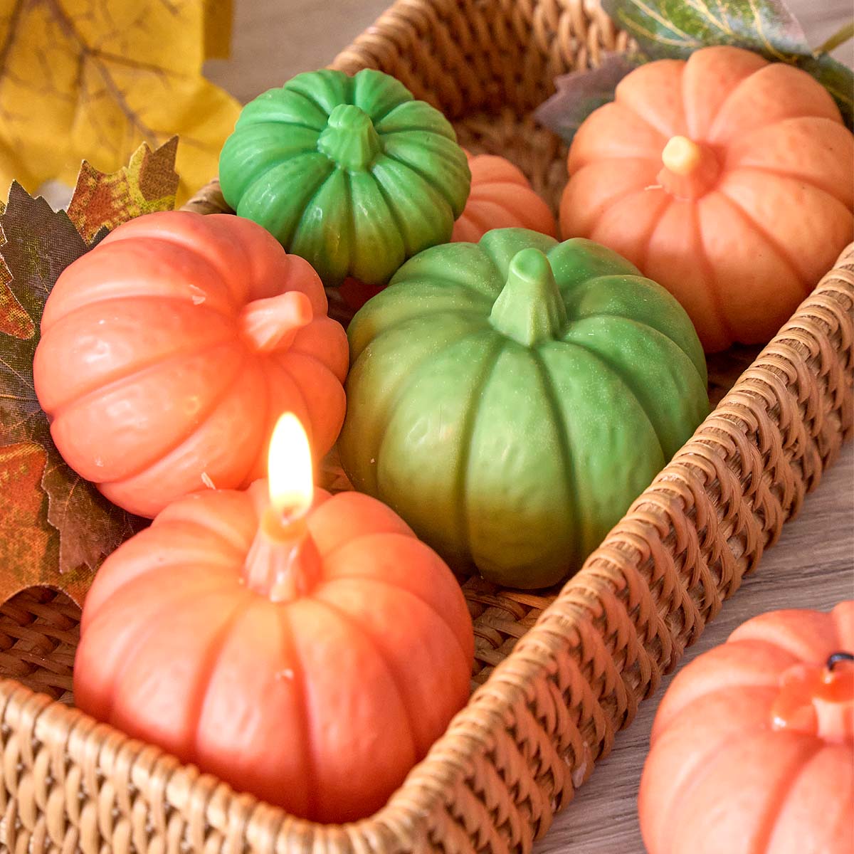 Candle Making Factory - Halloween Pumpkin Candle Silicone Mold DIY