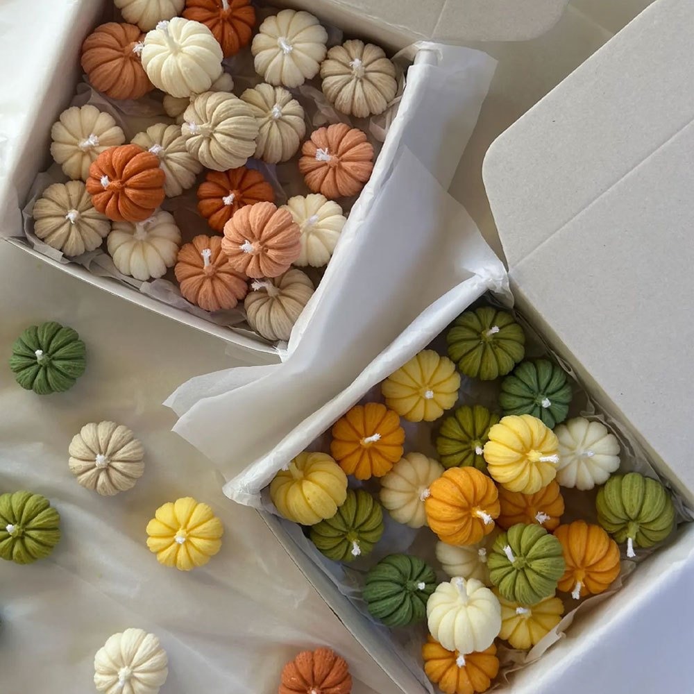 Candle Making Books For Beginners - Set of 5 3D Embossed Pumpkin